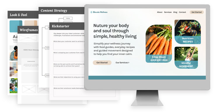 The strategy behind the website design